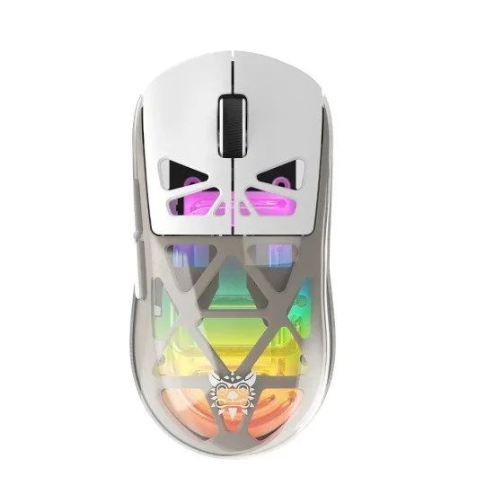 ONIKUMA CW930 RGB Tri-Mode Wireless Gaming Mouse White, Black