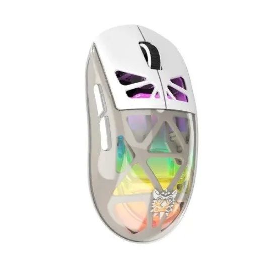 ONIKUMA CW930 RGB Tri-Mode Wireless Gaming Mouse White, Black