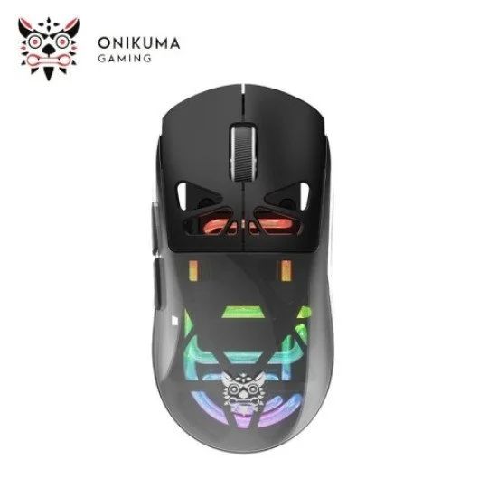 ONIKUMA CW930 RGB Tri-Mode Wireless Gaming Mouse White, Black