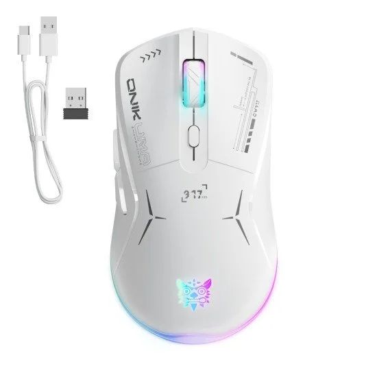 ONIKUMA CW917 RGB Dual Mode Wired + 2.4GHz Wireless Mouse