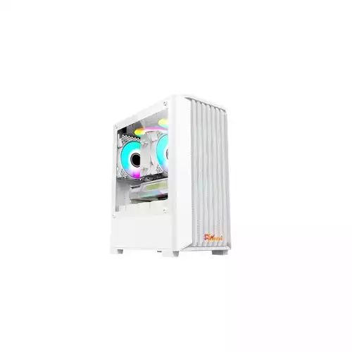 PC Power Breeze Mesh Gaming Case With 230W PSU (White)
