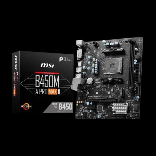 MSI B450M-A PRO MAX II AMD AM4 Motherboard