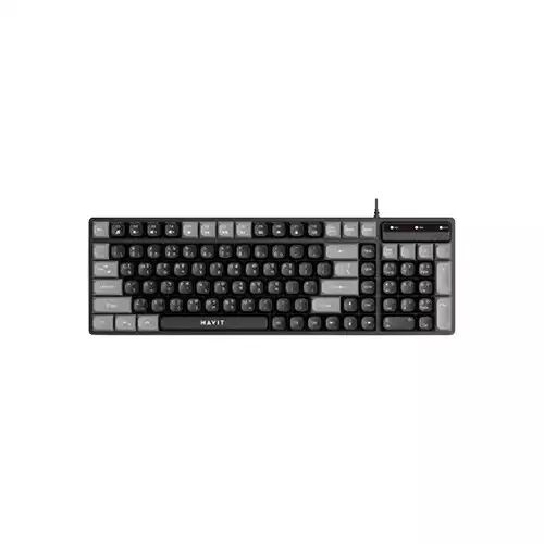 Havit KB257 Wired Black & Gray Keyboard with Bangla