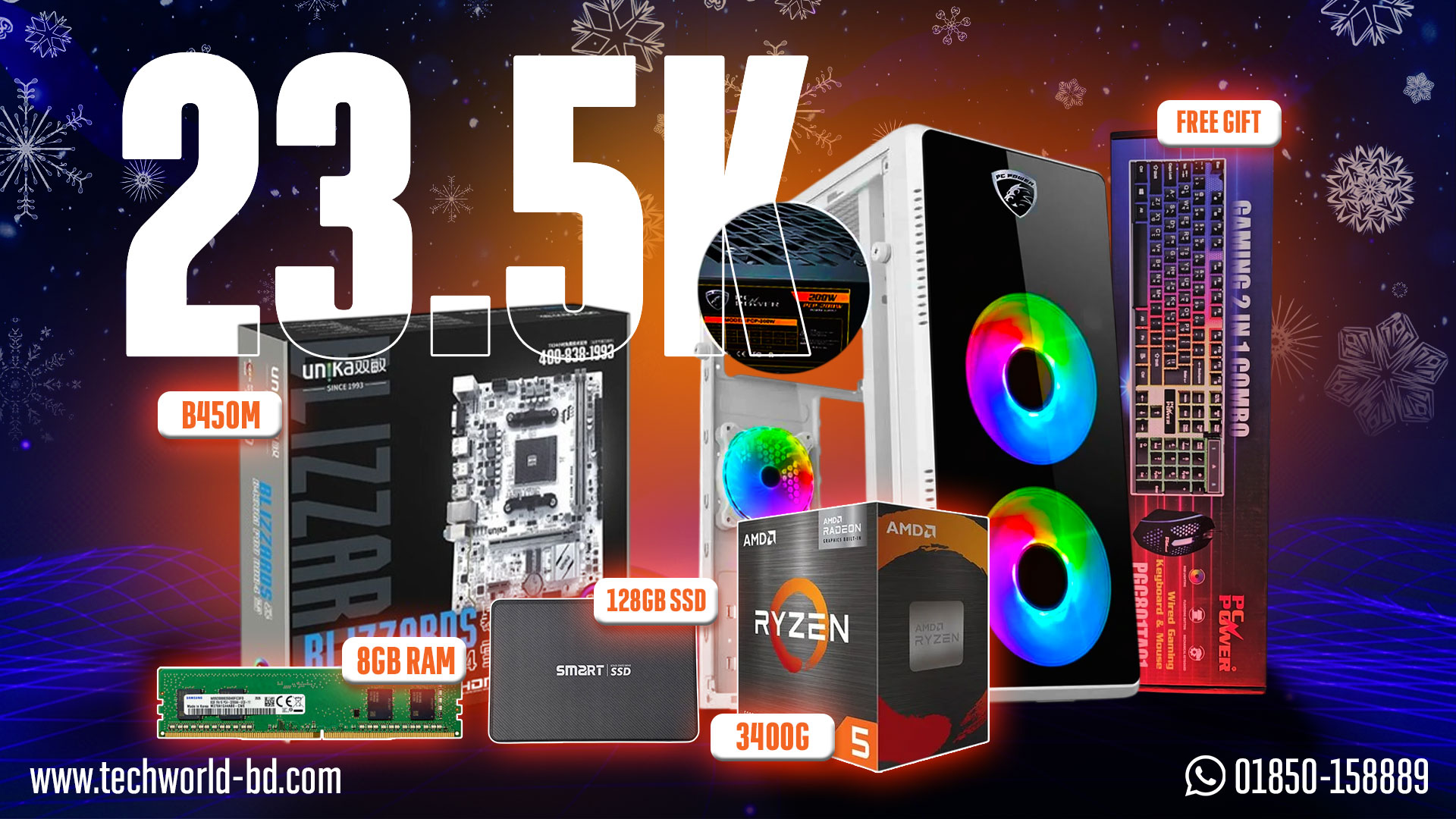 23.5K Special PC Build Ft. Ryzen 5 3400G