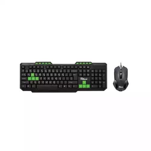 PC Power PGC303Y103 Wired Office Keyboard & Mouse Combo