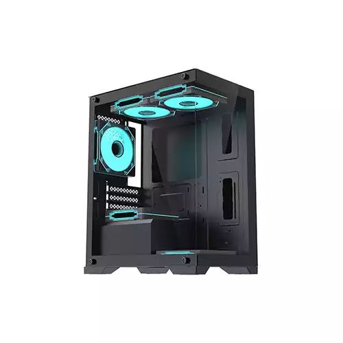 OVO CC4315-B ARGB Infinity Fan Ice Gaming Case (Black)