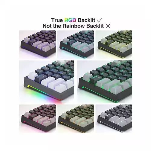 AULA F3261 Type-C Hot Swappable RGB Mechanical Gaming Keyboard Grey Black