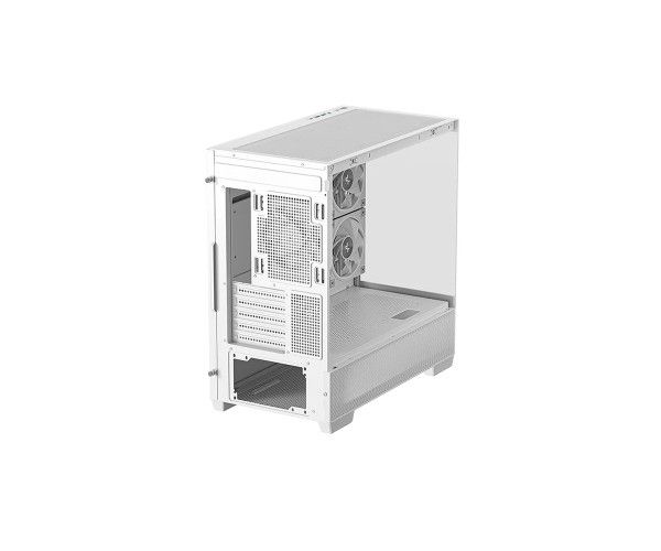 DeepCool CG380 3F WH Panoramic Dual Tempered Glass M-ATX Case