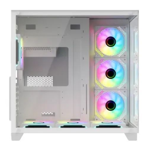 PC POWER  ICEBERG V3  GAMING  CASE (7 ARGB  INFINITY  FAN)# V3 WH