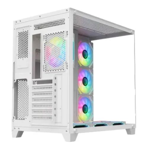 PC POWER  ICEBERG V3  GAMING  CASE (7 ARGB  INFINITY  FAN)# V3 WH