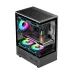 PC Power Vertical X2 Infinity BK mATX Mid Tower Gaming Casing
