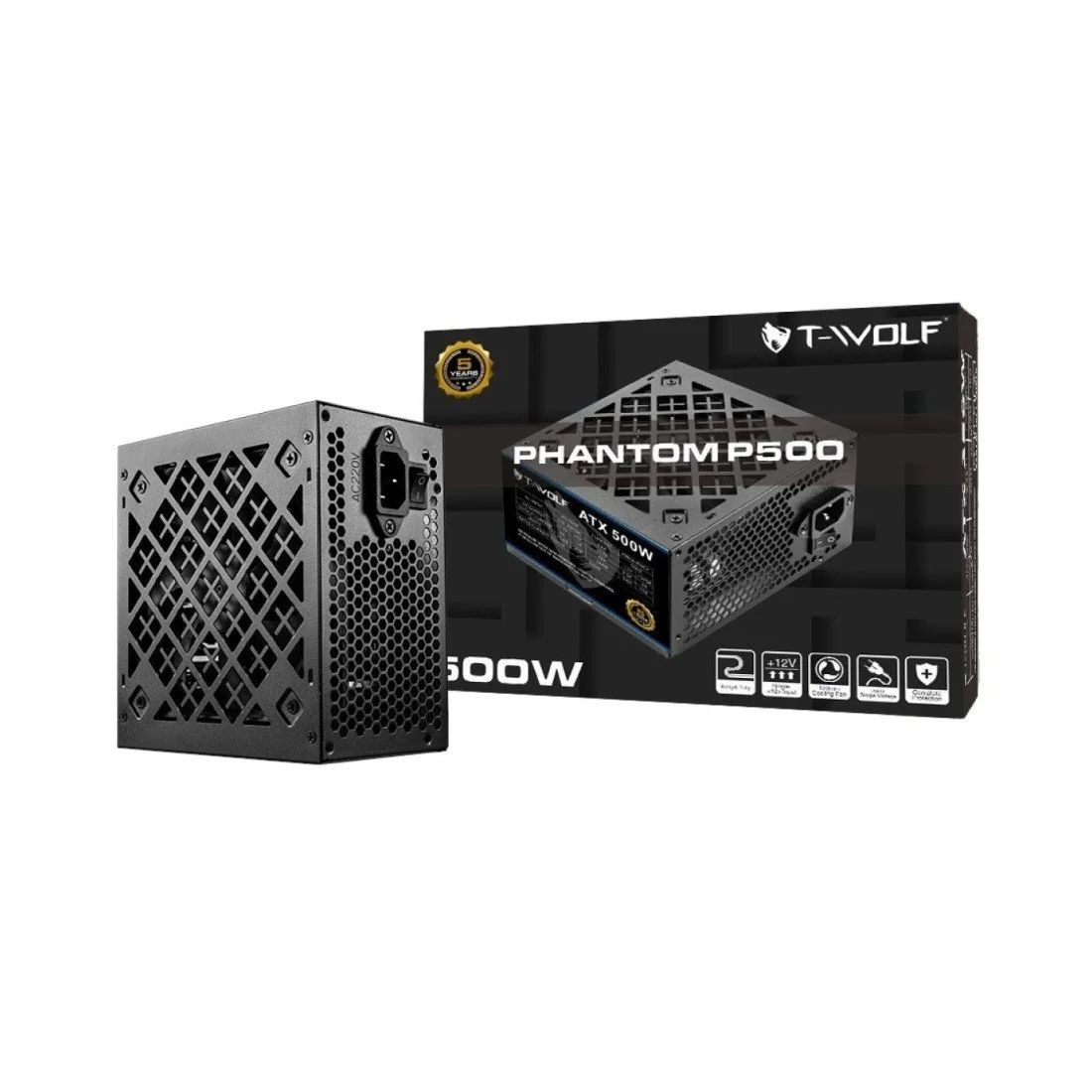 T-Wolf Phantom P500 500W ATX Power Supply