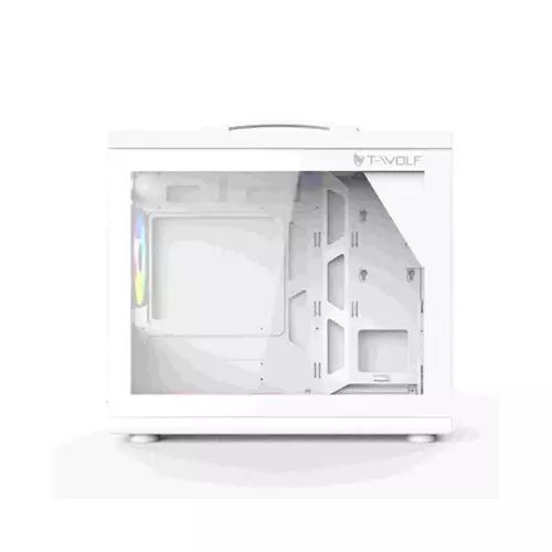 T-Wolf XPLENDER X5 BH ARGB M-ATX Portable Casing (White)