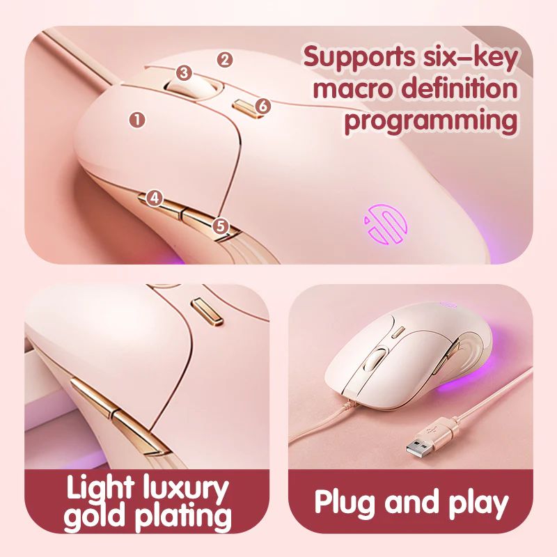 inphic® B8 Office Wired Mouse with 4000DPI