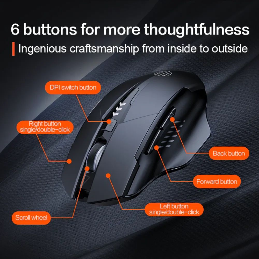 inphic A1 2.4G and Bluetooth Computer Mouse