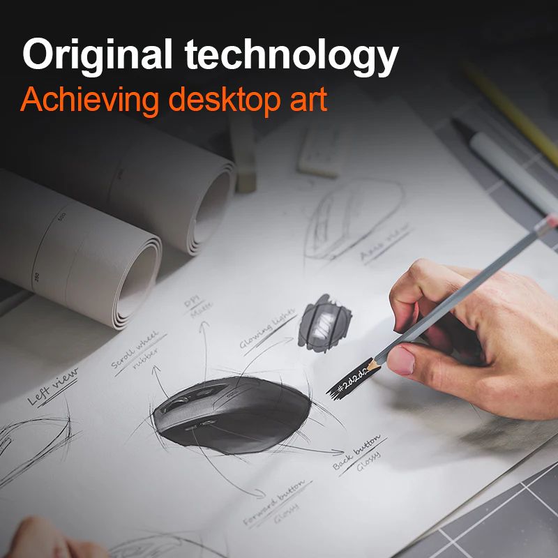 inphic® DR01 Bluetooth and 2.4G Wireless Mouse