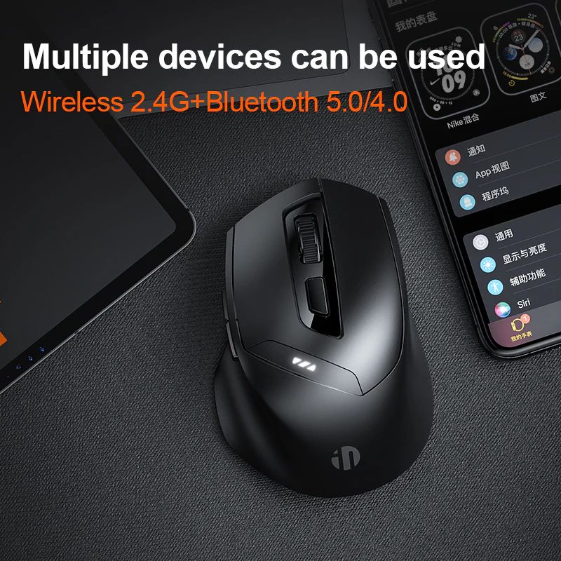 inphic® DR01 Bluetooth and 2.4G Wireless Mouse