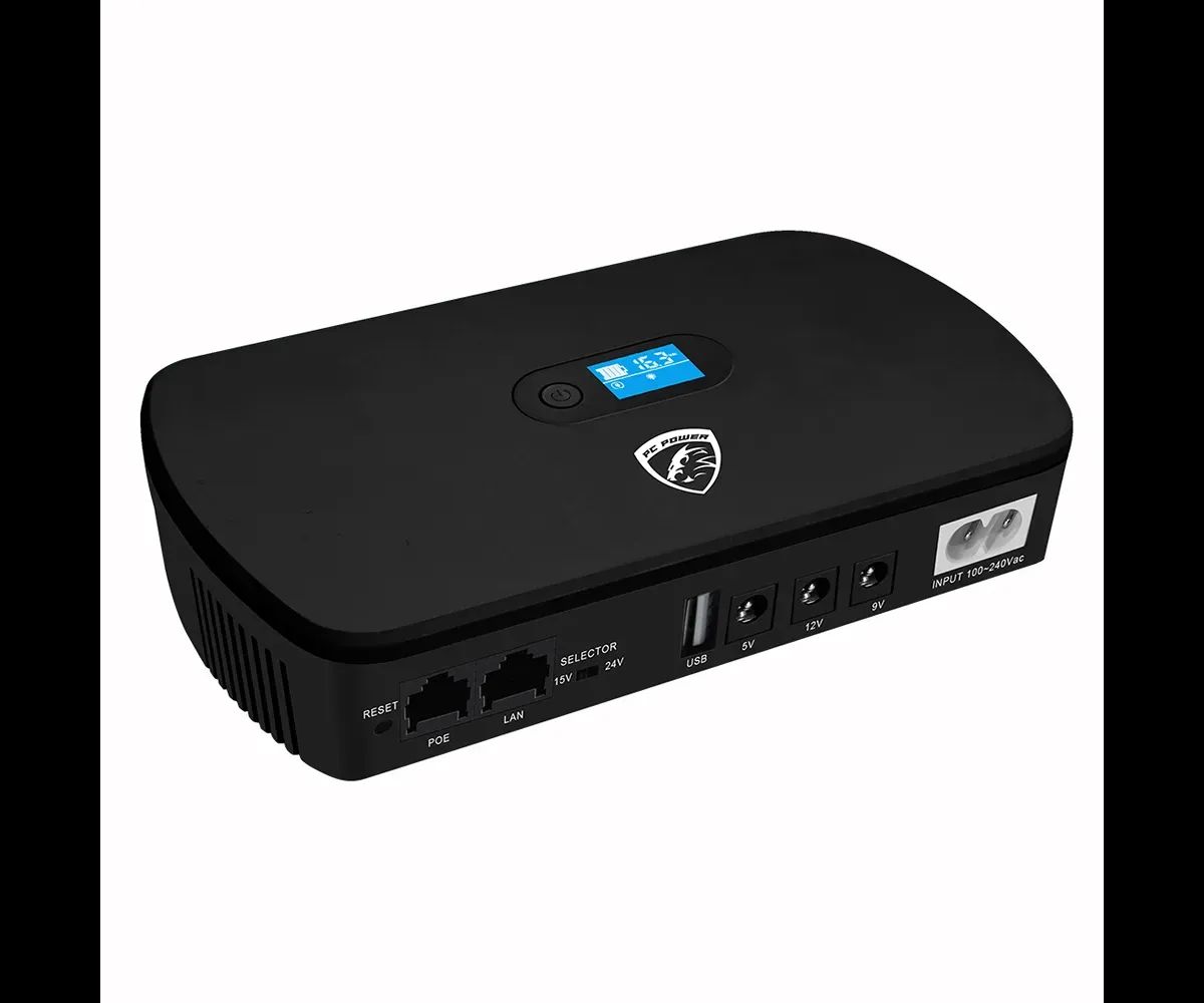 PC Power PCMU1018LCD 10400mAh Mini DC UPS