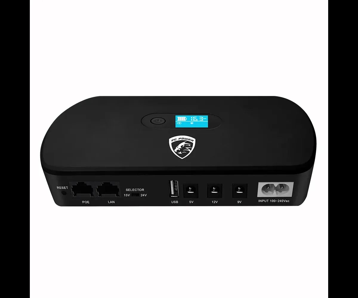 PC Power PCMU1018LCD 13200mAh Mini DC UPS