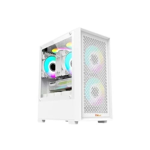 Pc Power White Flow Mesh X2 Mid Tower M-ATX Gaming Case