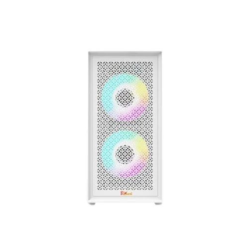 Pc Power White Flow Mesh X2 Mid Tower M-ATX Gaming Case
