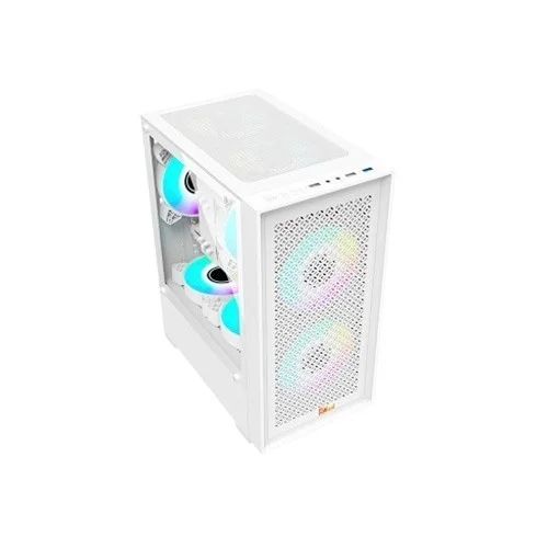 Pc Power White Flow Mesh X2 Mid Tower M-ATX Gaming Case