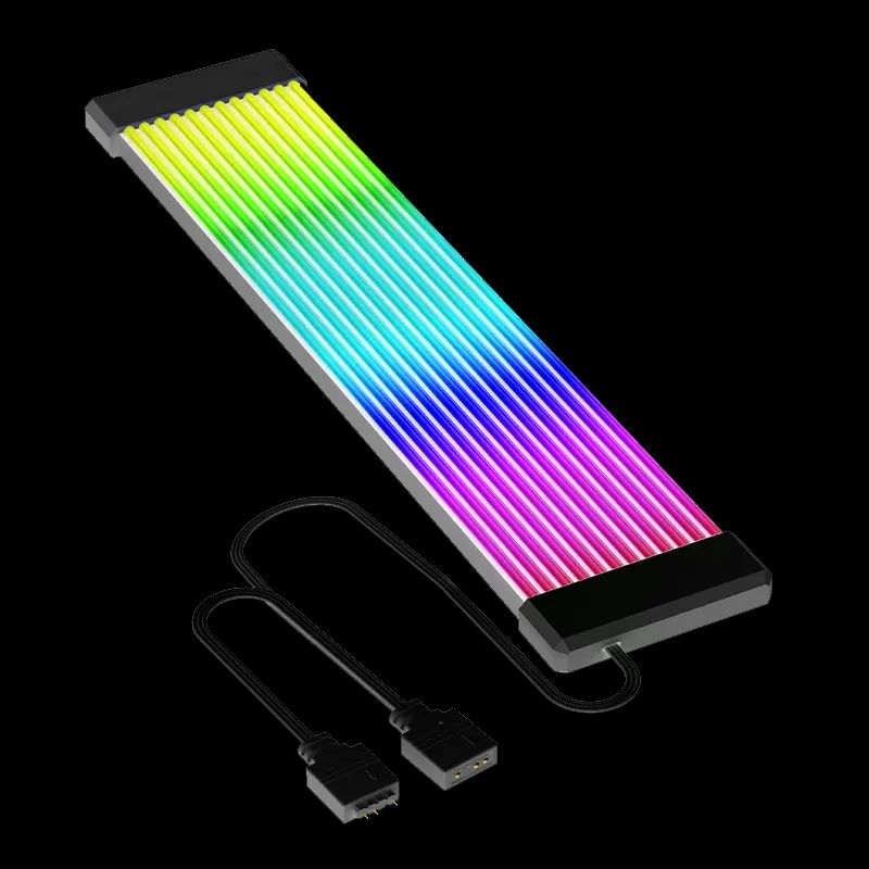 Jungle Leopard Neon Line CPU ARGB Cable – RGB Glow Strip for CPU Power & Aesthetic Builds