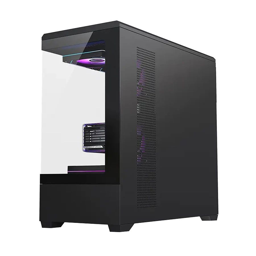 OVO CC2-D01 5X-ARGB INFINITY Fan ICE Cool Button Control Gaming Case