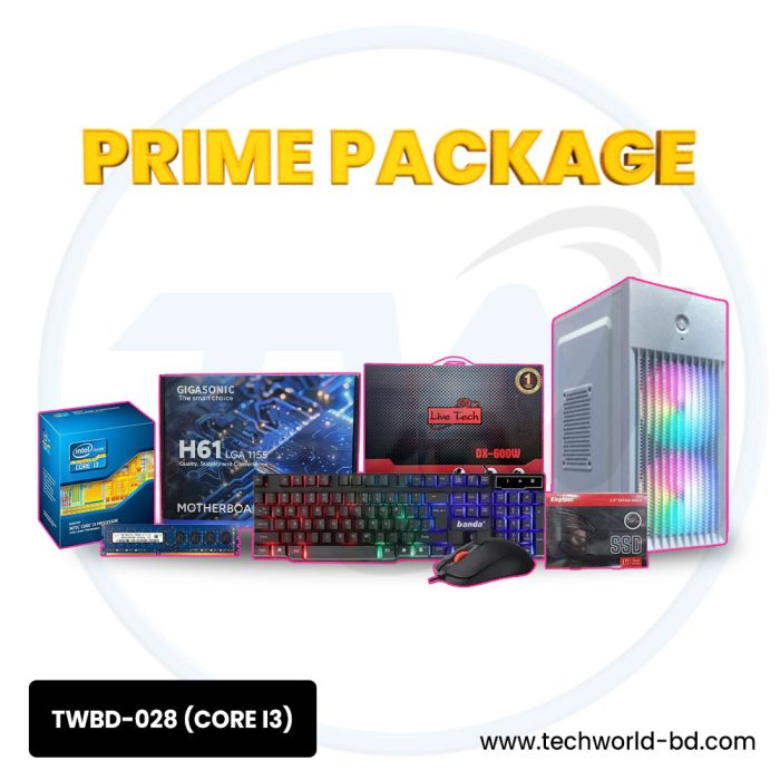 PC Package Prime Core i3 2nd Gen