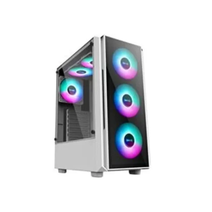 APTECH R21-GLASS GAMING CASE (WHITE)