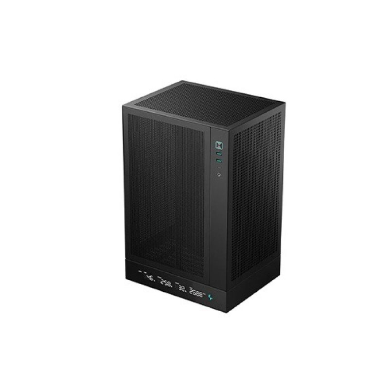 DeepCool CH270 Digital WH High Airflow Vertical M-ATX Compact Case with Data Screen